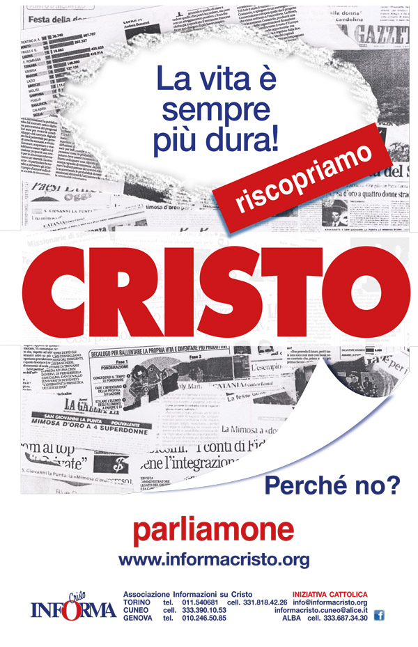 la vita è sempre più dura! Riscopriamo Cristo