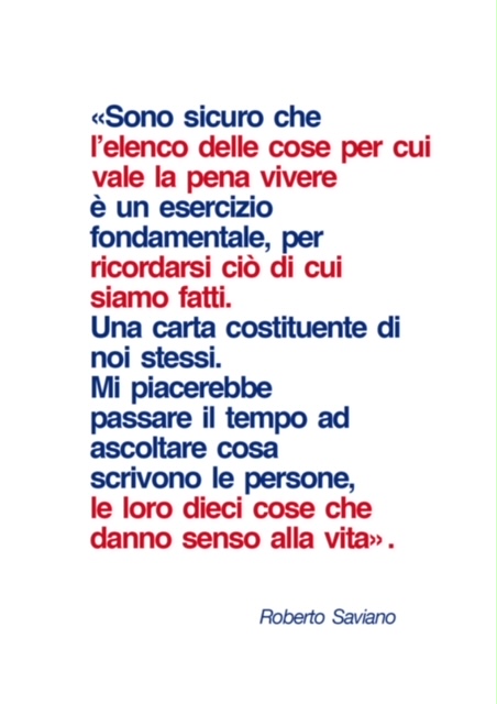 TU ESISTI perché…